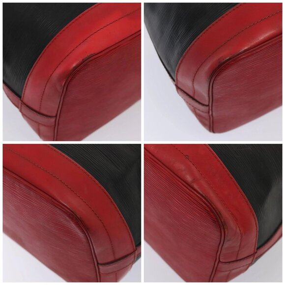 LOUIS VUITTON Epi Noe Shoulder Bag Bicolor Black Red M44017 LV Auth 86988 - Picture 14 of 16